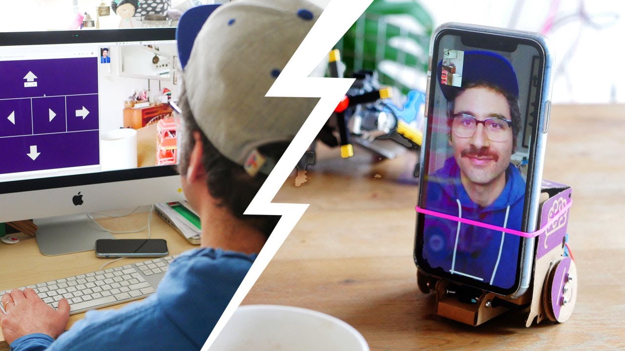 Cheap Cardboard Telepresence Robot