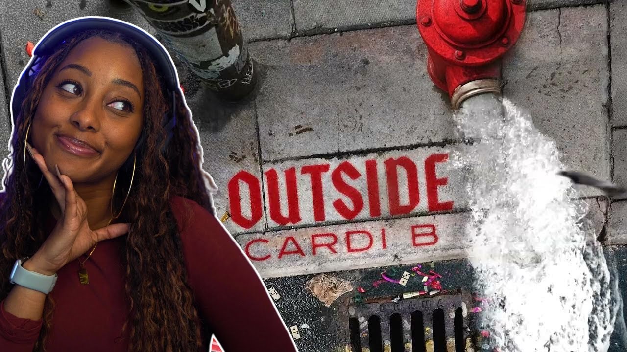 NEW CARDI!  || Outside- Cardi B Reaction