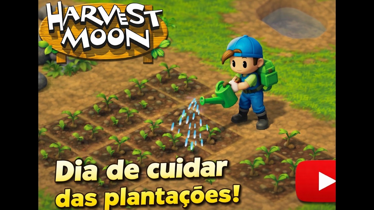 Harvest Moon Nintendo 64 #04 Dia de cuidar das plantações, muita energia pra gastar!