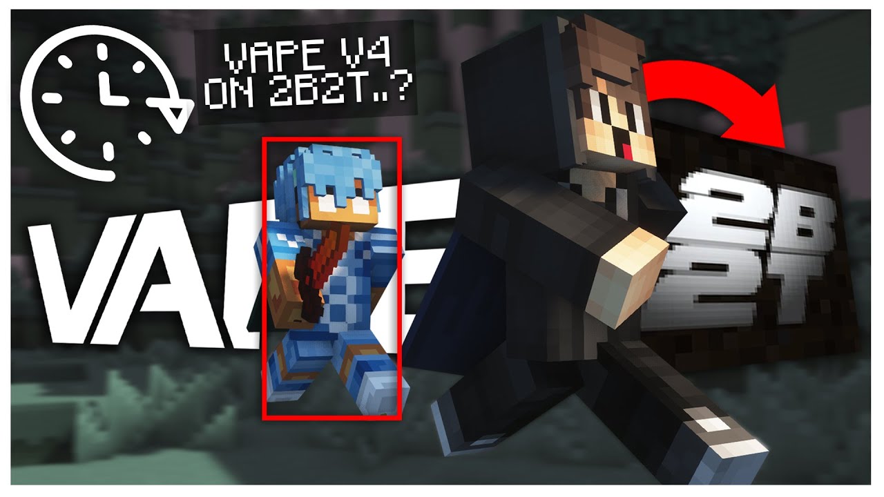 Can You SURVIVE on 2B2T with VAPE V4..? (2b2t Anarchy)