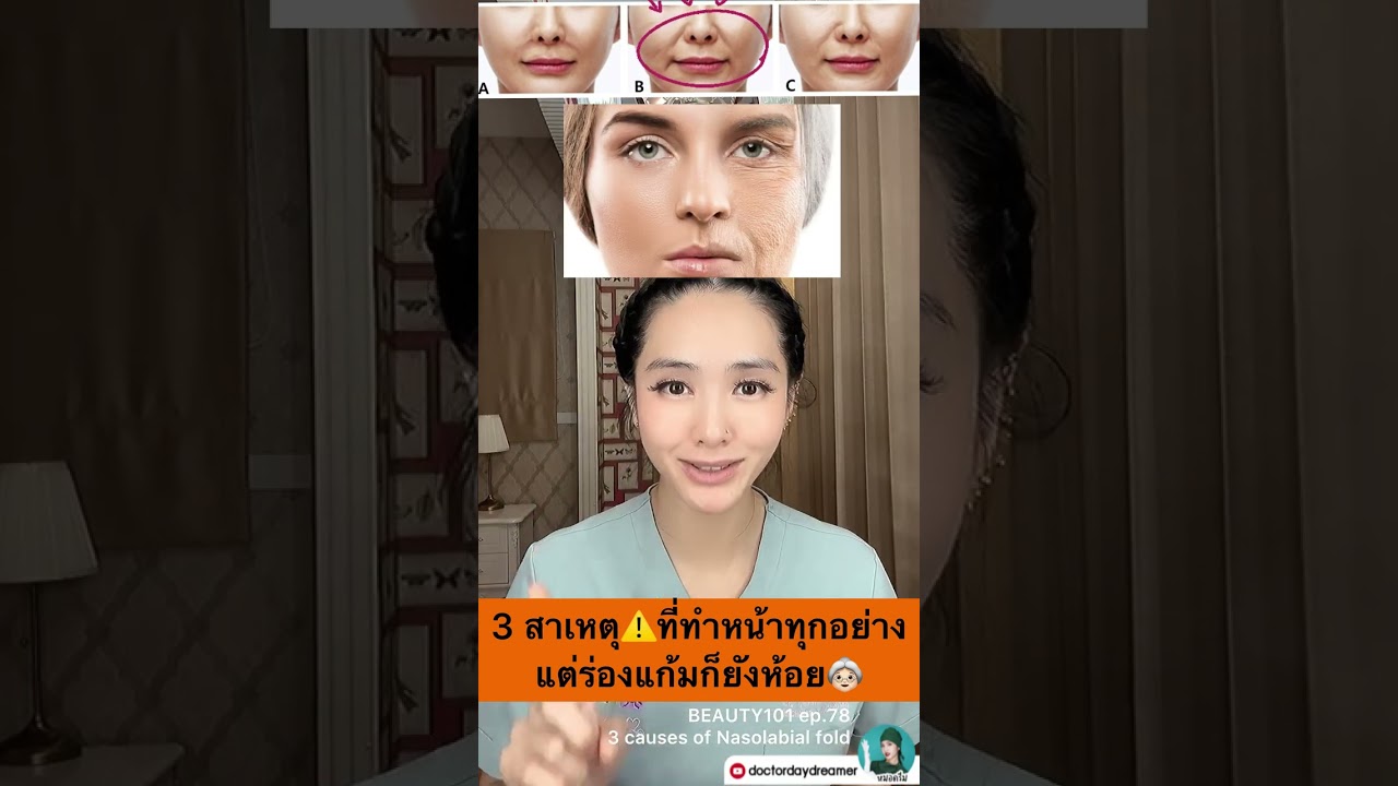 3 สาเหตุ⚠️ที่ทำหน้าทุกอย่างแต่ #ร่องแก้ม ก็ยังห้อย👵🏻 | DOCTOR DAYDREAMER BEAUTY101 ep.78