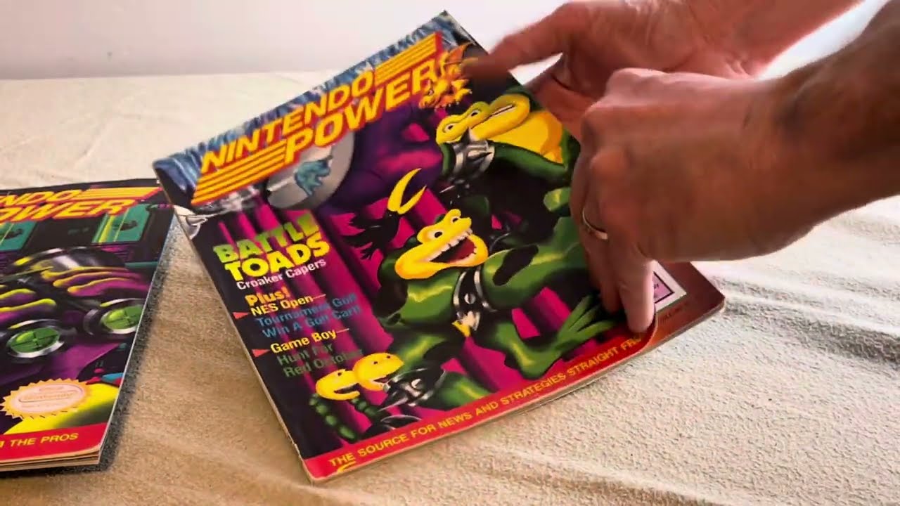 Lot of 5 - Nintendo Power magazines from the 90s volumes 21, 22, 23, 24, 25 all with intact posters