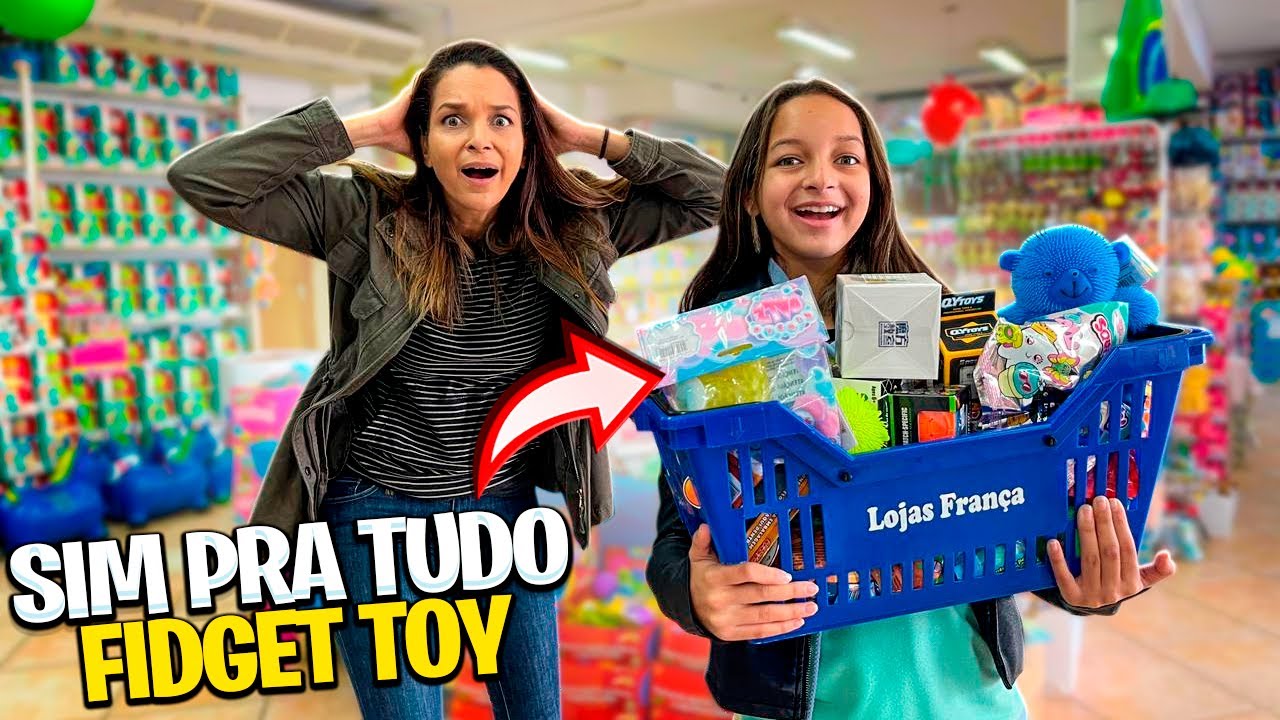MINHA M&Atilde;E DISSE SIM PRA TUDO DE FIDGET TOYS (exagerei 😱)