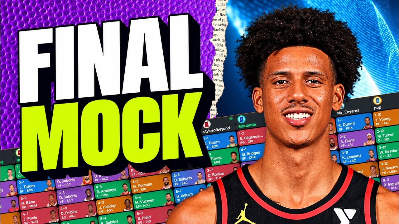 ПОСЛЕДНИЙ ВЫЗОВ &mdash; NBA Fantasy Basketball ПРОБНЫЙ ДРАФТ &mdash; 12 команд, очки, ESPN [ВЫБОР 6]