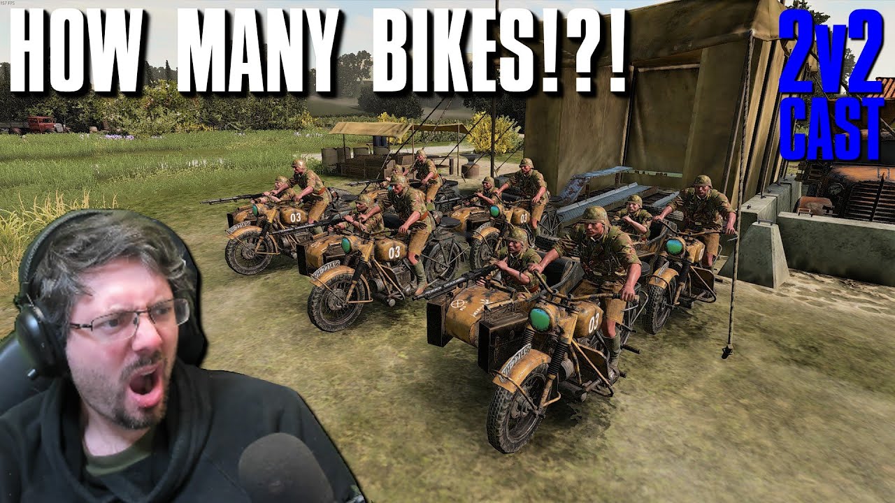 HOW MANY BIKES!?! - 2v2 CAST - Company of Heroes 3