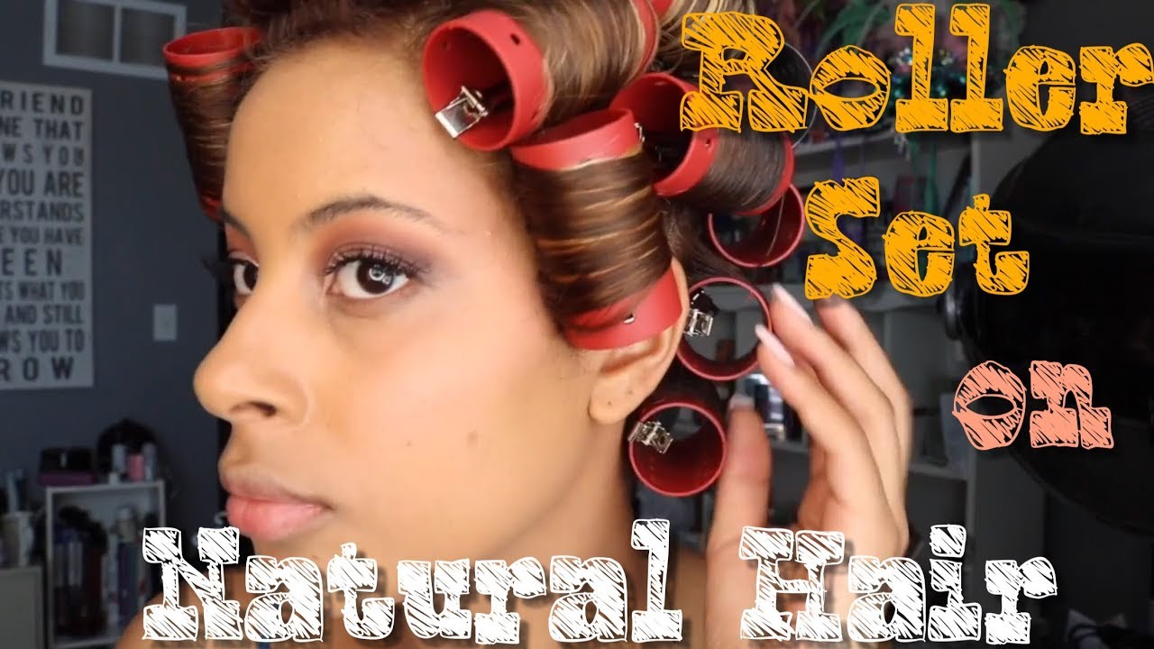 ROLLER SET ON NATURAL HAIR!