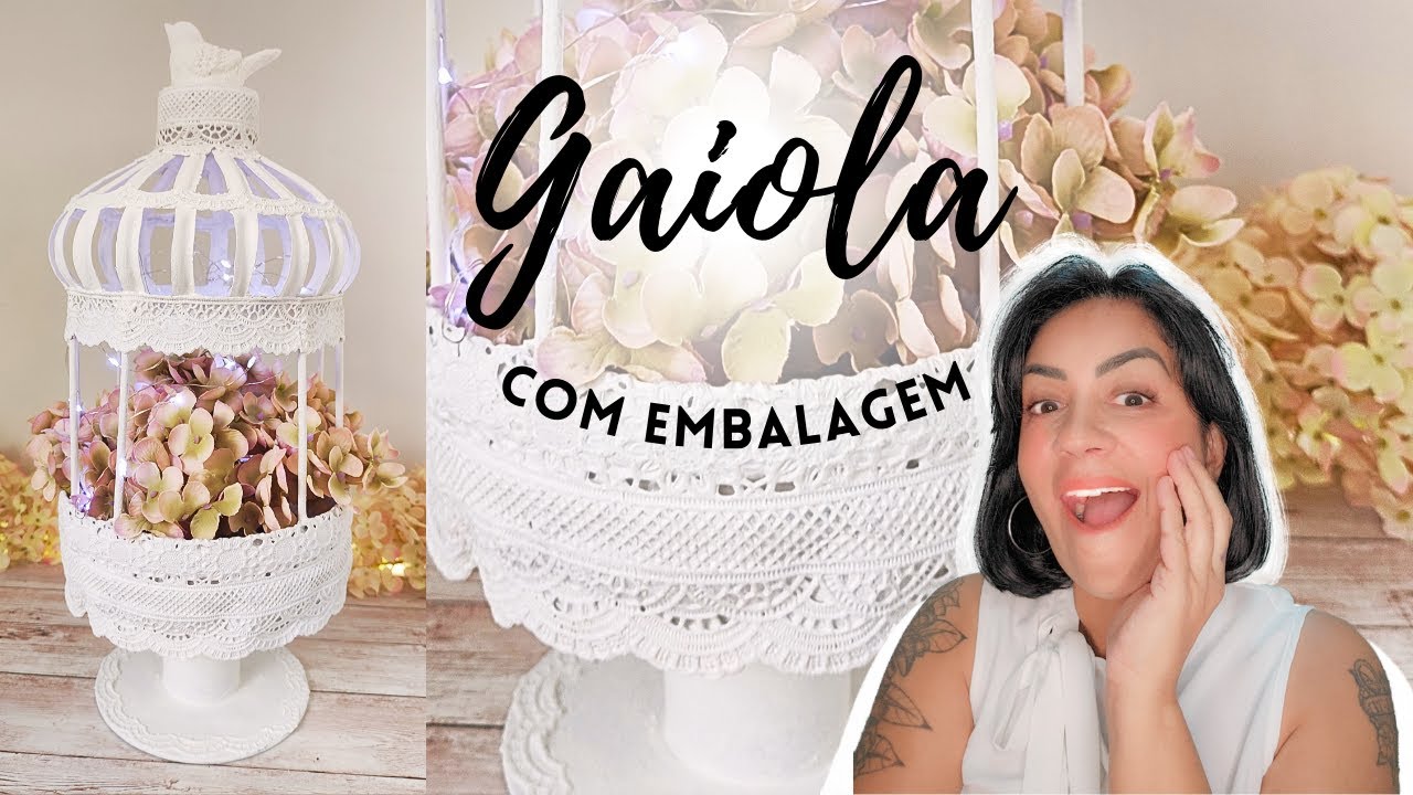 DIY | FAÇA UMA GAIOLA DECORATIVA COM EMBALAGEM DE DESINFETANTE