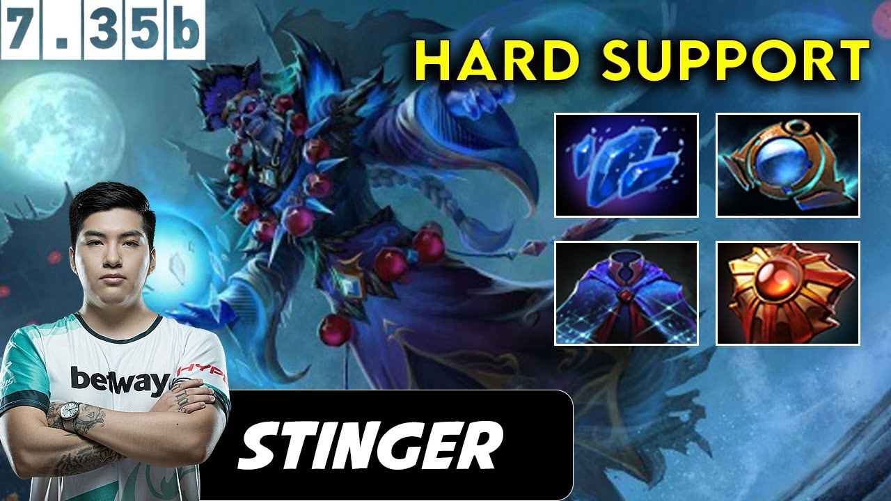 Stinger Lich Hard Support - Dota 2 Patch 7.35b Pro Pub Gameplay