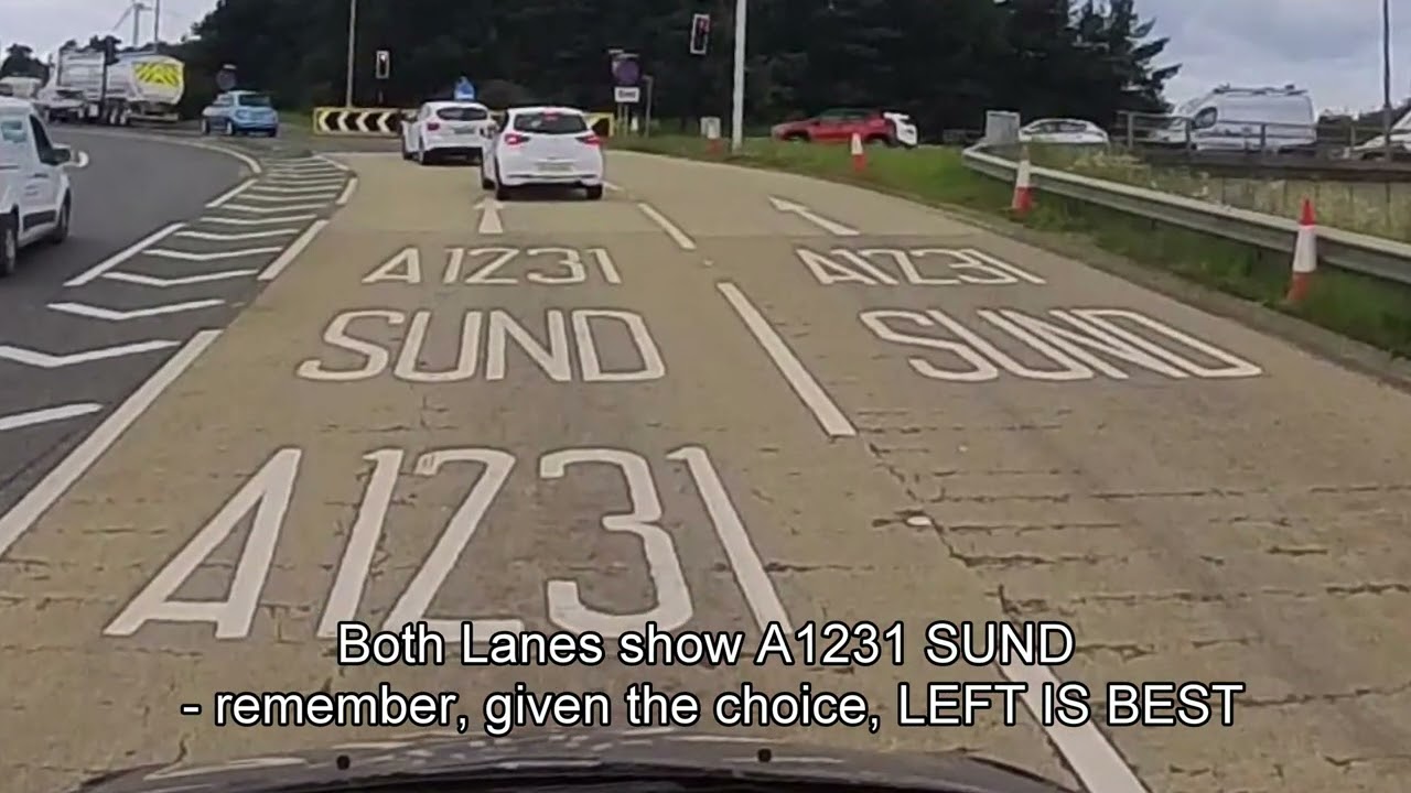 Sunderland Route 2 A19N to A1231E WEAR Passing 2024