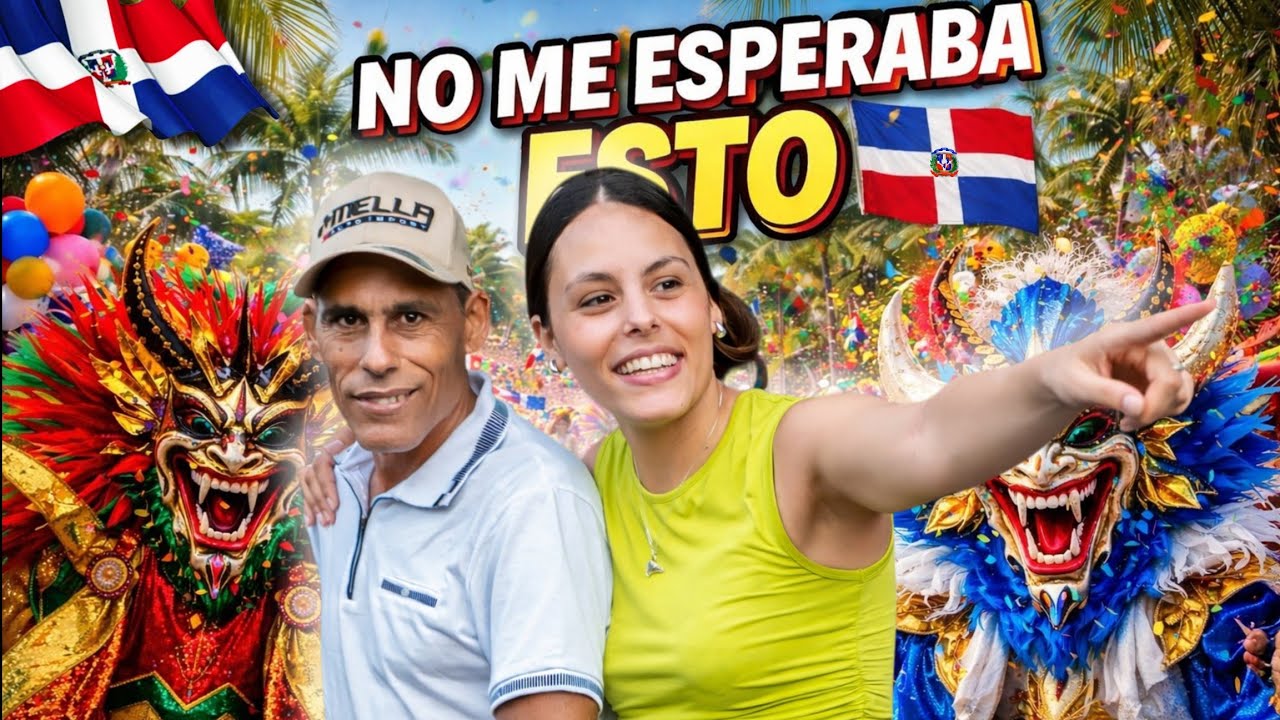 😱 Así REACCIONÓ mi PAPÁ CUBANO🇨🇺 al ver el CARNAVAL DOMINICANO 🇩🇴 por primera vez