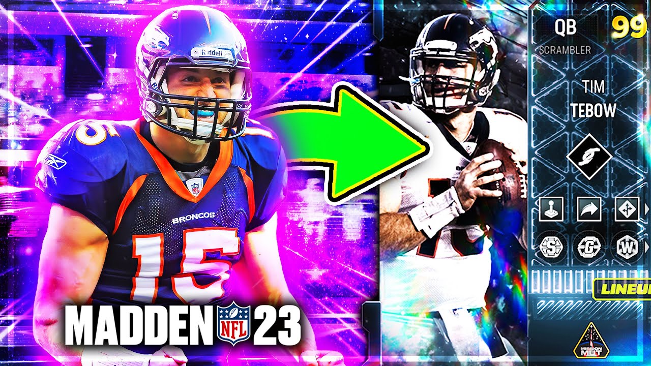 TIM TEBOW READS RELIGIOUS SCRIPTURES TO THE D - Madden 23 Ultimate Team 