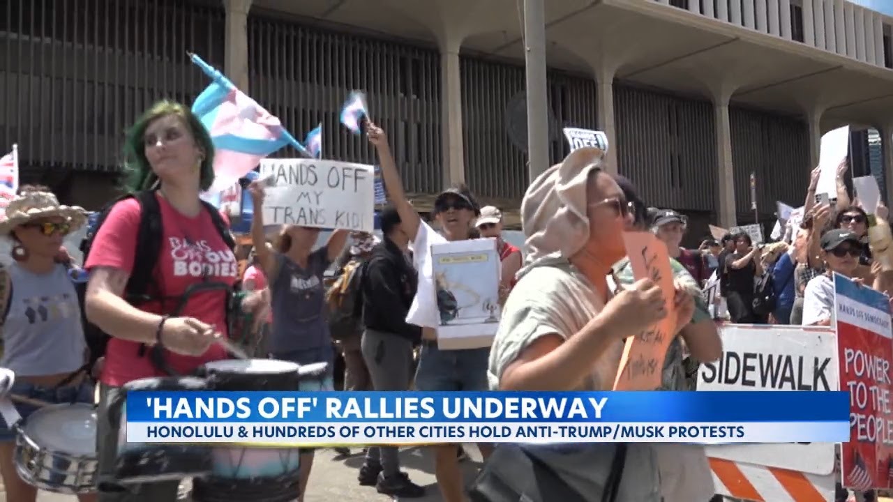 Hawaii rallies against Trump's policies in nationwide ‘Hands Off!’ protests