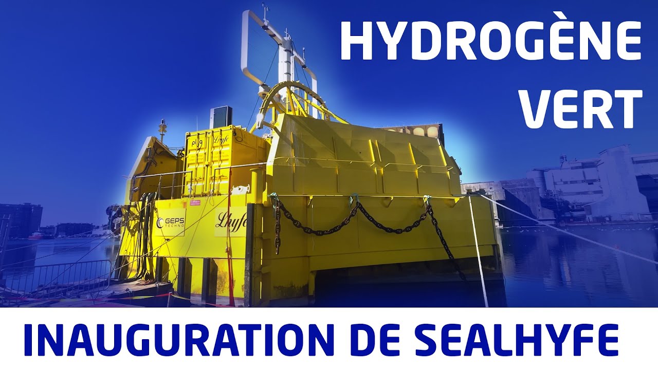 Première mondiale : Lhyfe inaugure un pilote de production d'hydrogène vert grâce à l'éolien en mer