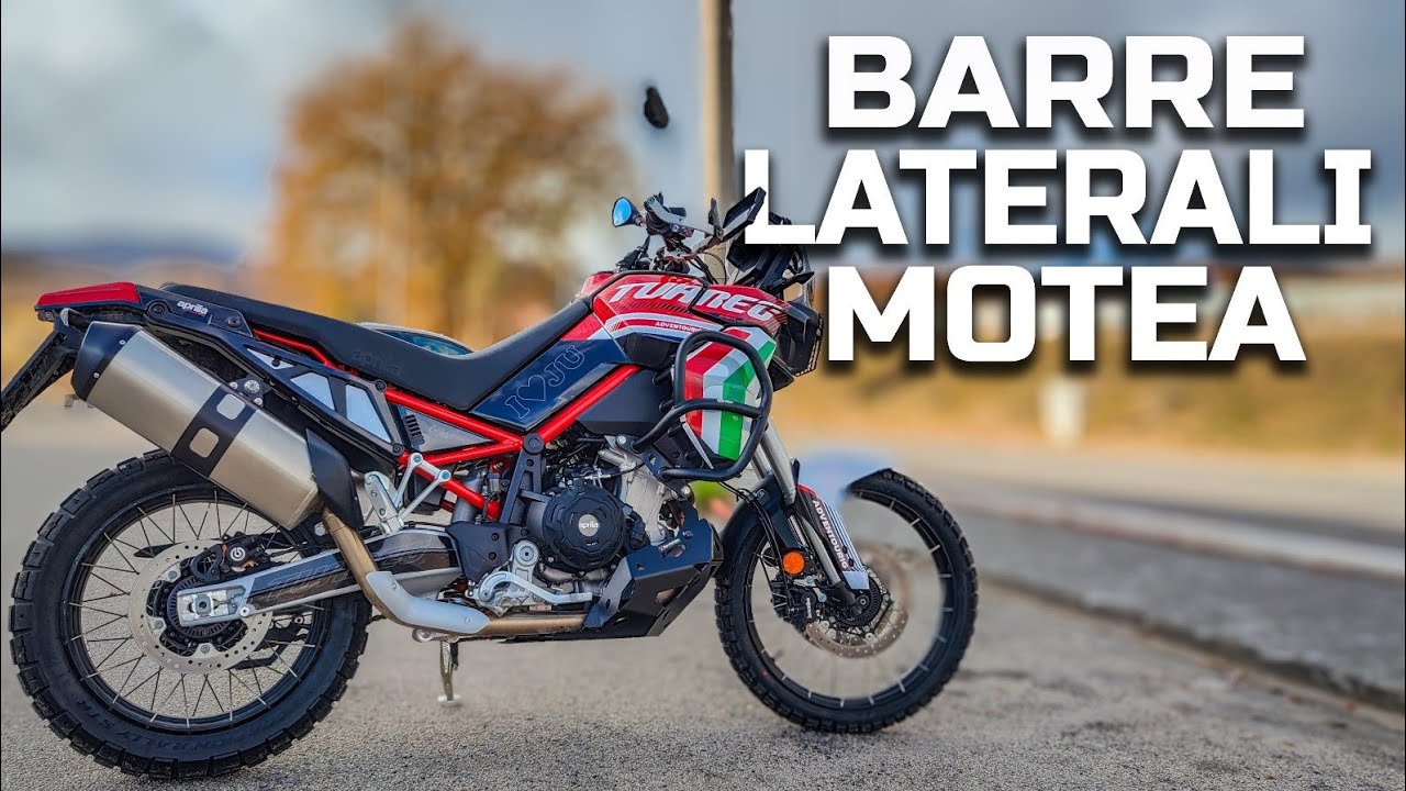 🔩 BARRE LATERALI MOTEA per APRILIA TUAREG 660, bisogna PROTEGGERLA! MONTIAMOLE!