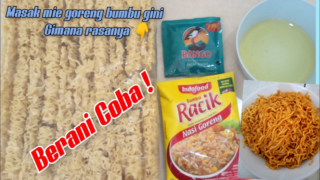 Berani coba|| Masak mie goreng bumbu racik
