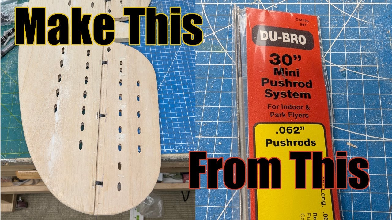Wedell Williams Model 44 | Making SCALE hinges from PUSHRODS