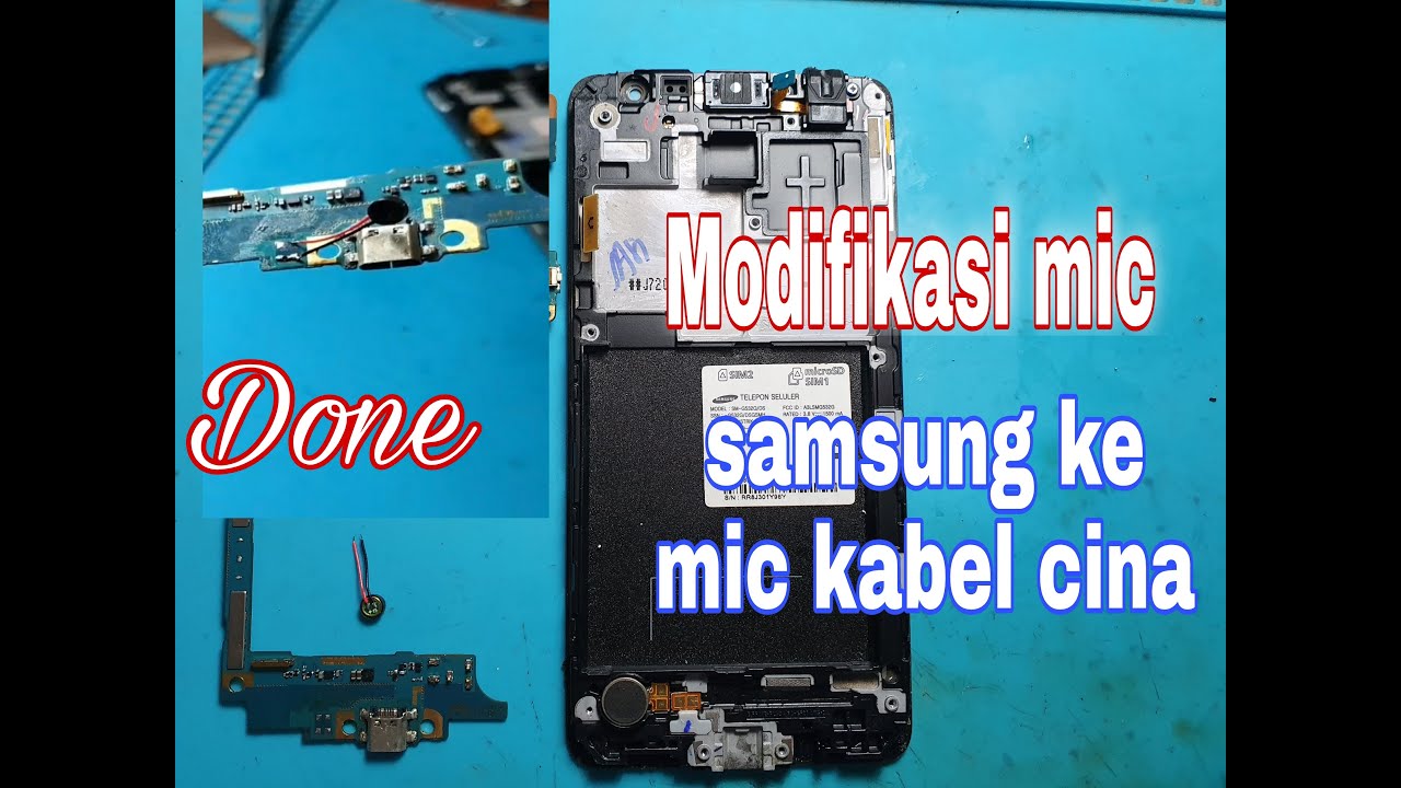 Cara modifikasi mic samsung ke mic cina kabel dengan mudah.