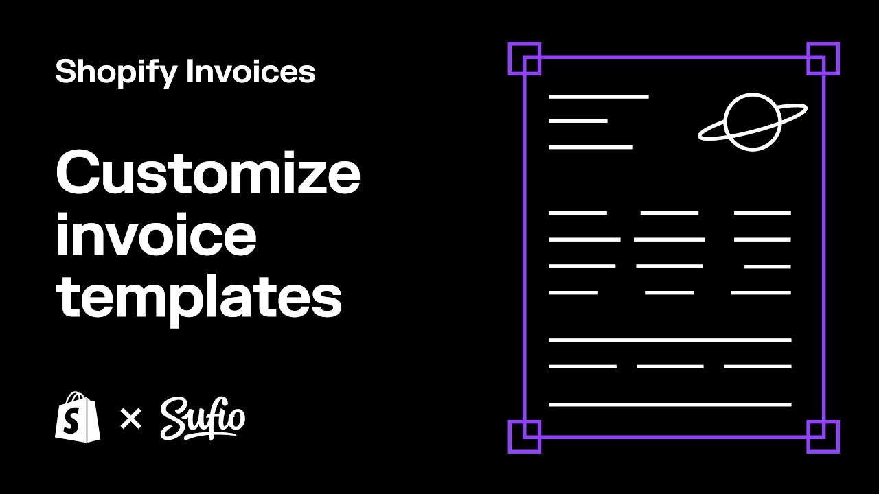 Customize Shopify invoice templates with Sufio&rsquo;s powerful template editor