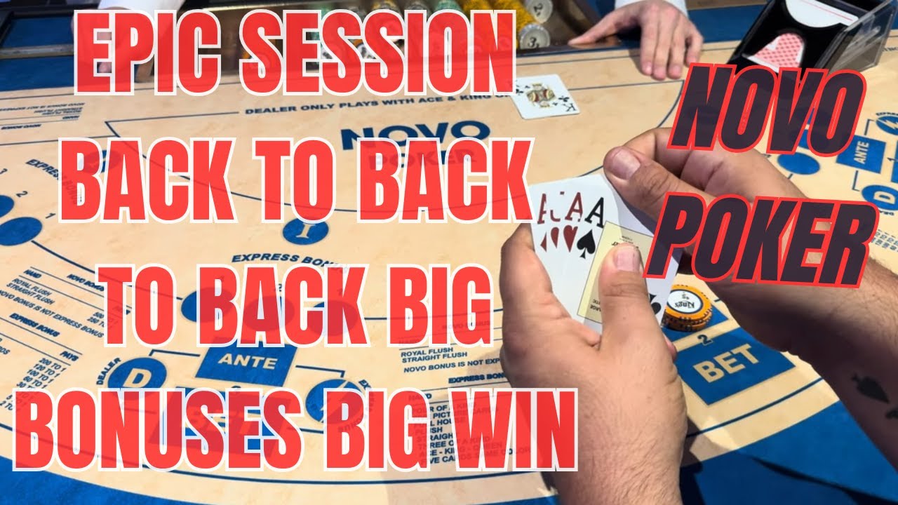 NOVO POKER ! EPIC SESSION back to back to back big bonuses big win