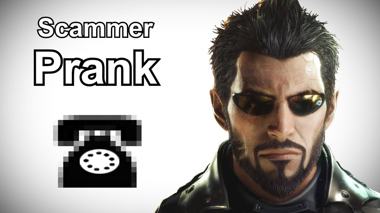 Адам Дженсен звонит мошенникам из техподдержки — розыгрыш Deus Ex