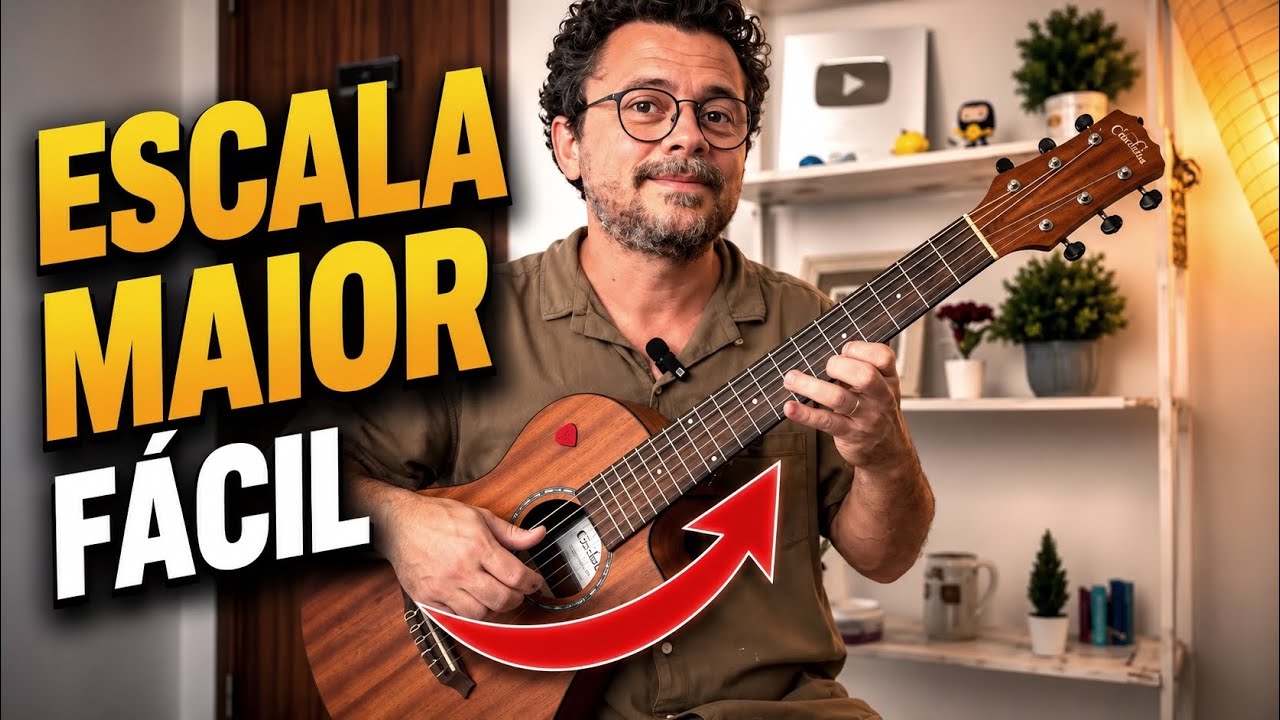 Aprenda e ESCALA MAIOR no VIOLÃO de um jeito SUPER FÁCIL 