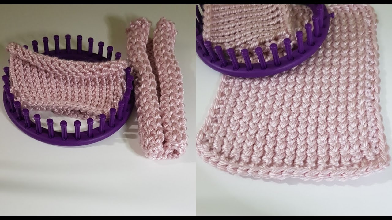 TRICOTIN 2 METHODES POUR QUE VOTRE TRAVAIL NE ROULE PAS // LOOM KNIT 2 METHODS WORK NO ROUND