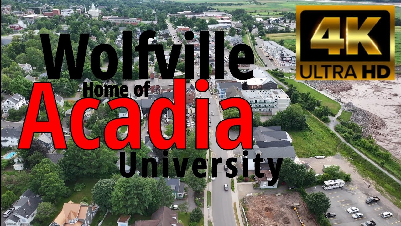 Wolfville and Acadia University in 4kHD.