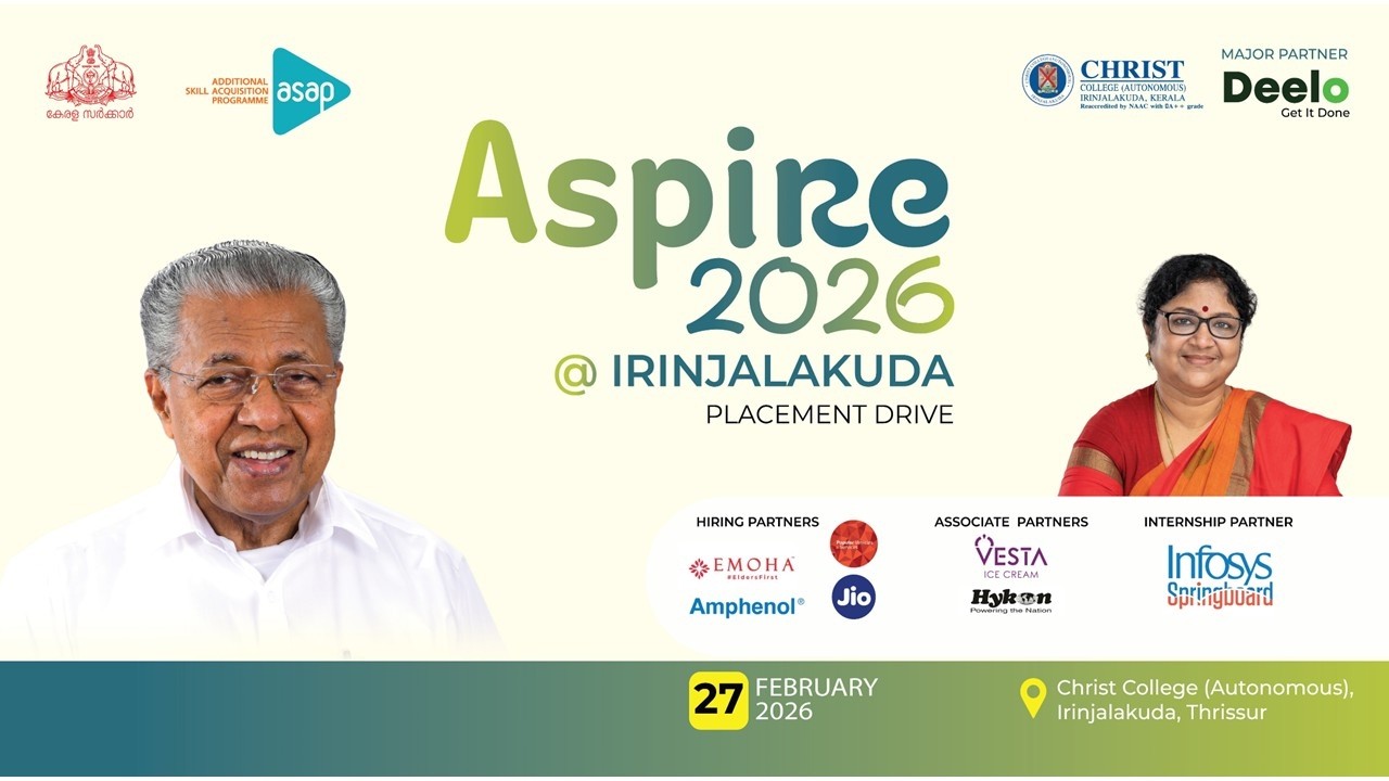ASPIRE 2026  PLACEMENT DRIVE @ CHRIST COLLEGE  IRINJALAKUDA