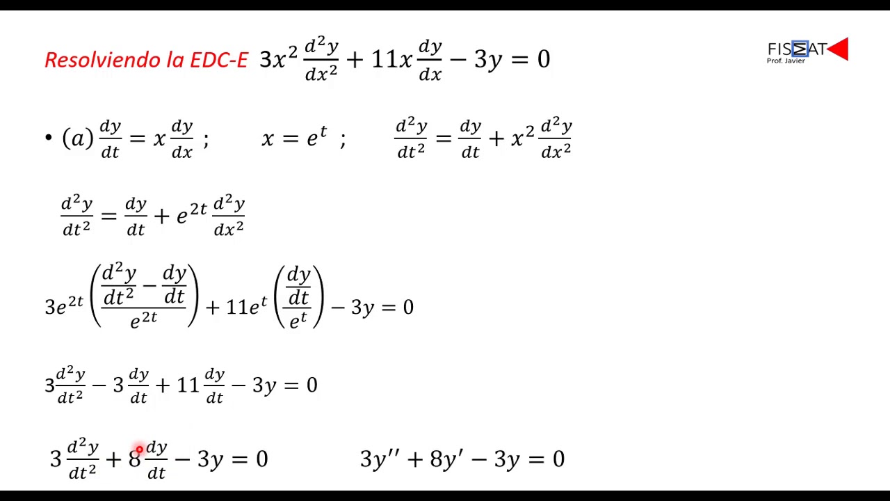 ECUACIÓN DE CAUCHY-EULER