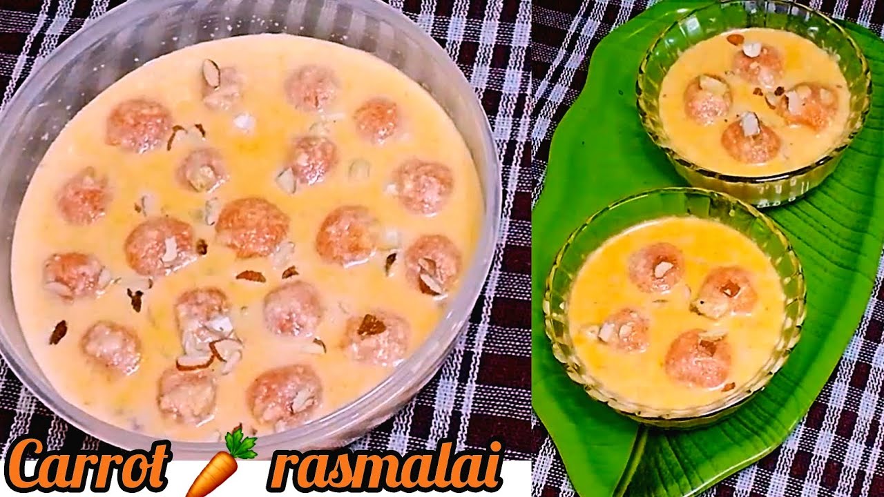 গাজরের হালুয়া নয় রসমালাই বানিয়ে নিন এতটাই নরম হয় মুখে দিলেই মিলিয়ে যাবে/unique carrot rasmalai 