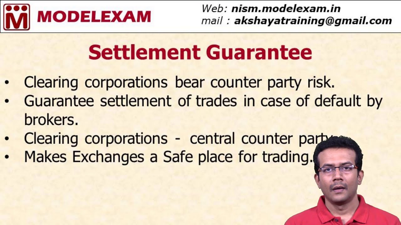 Settlement Guarantee Fund | Clearing corporations | Central Counter party