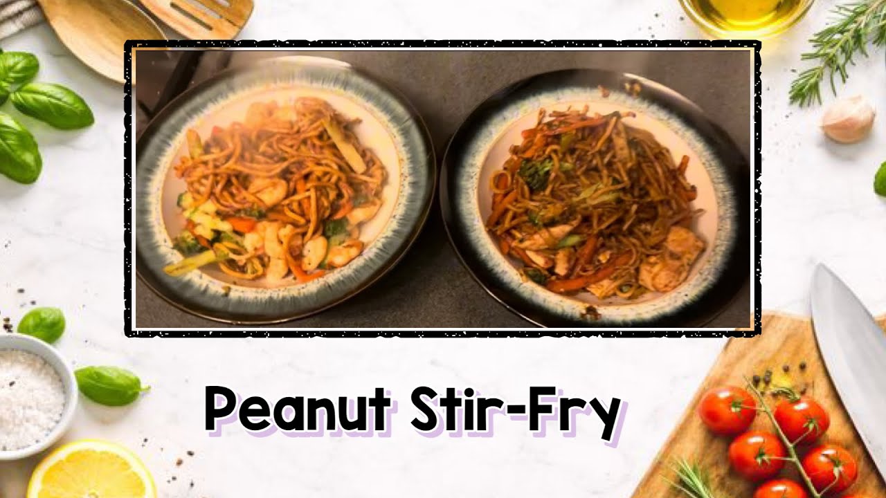 Peanut Sauce Stir-Fry with Noodles