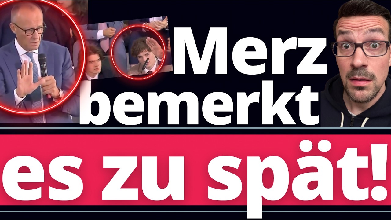 Vor wenigen Stunden: Merz zeigt totalit&auml;re Z&uuml;ge mitten auf der B&uuml;hne!