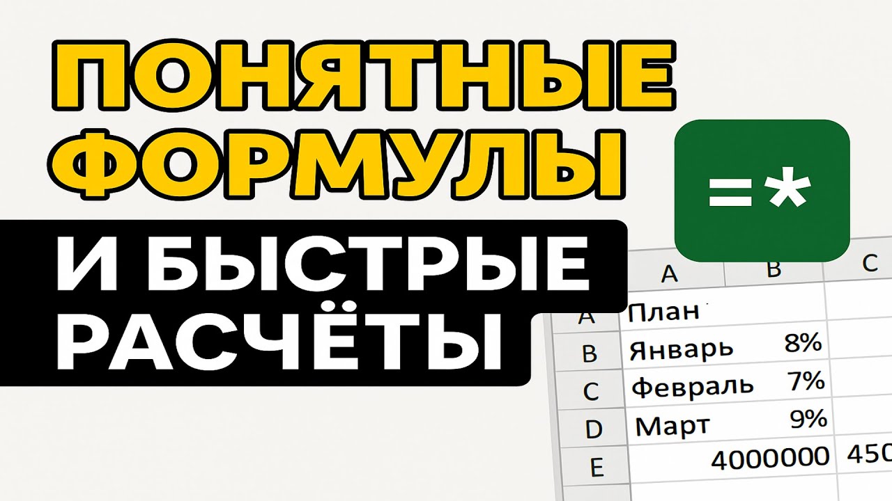 Формулы и ссылки в Excel  абсолютные, относительные и имена | Excel formulas and references