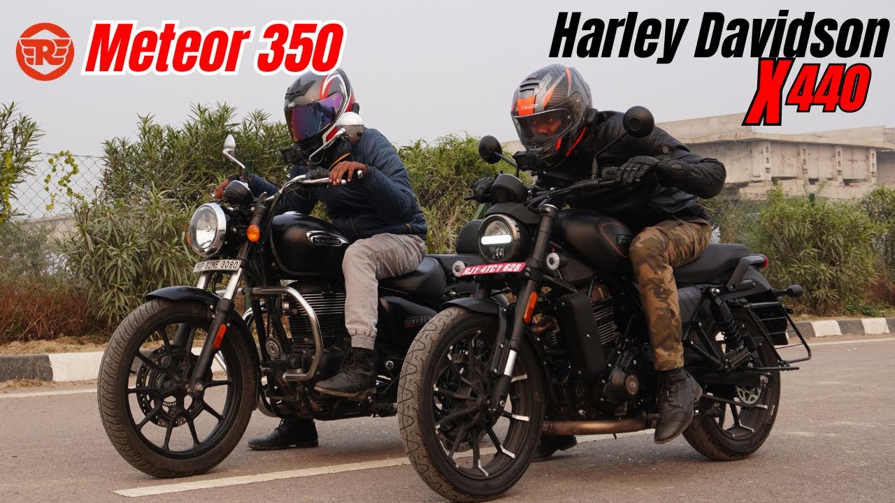 Harley Davidson X440 vs Royal Enfield Meteor 350 Drag Race