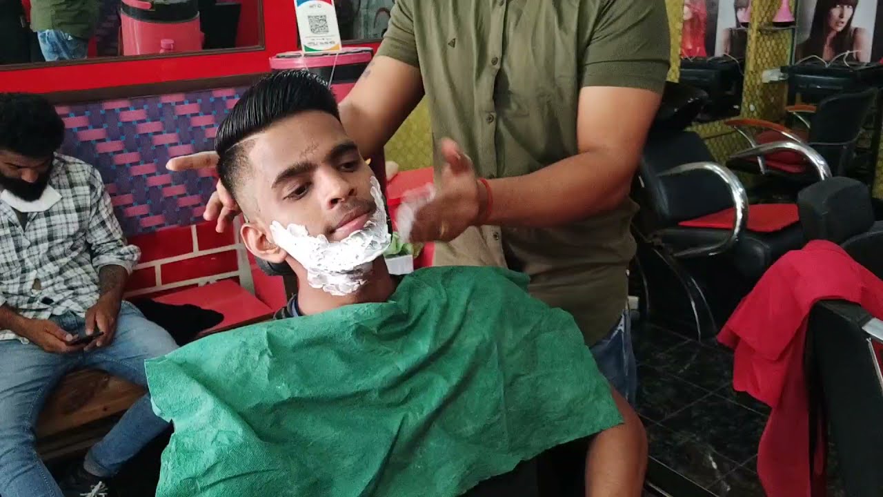 ASMR straight Razor shaving young boy 2021 / daddy barber
