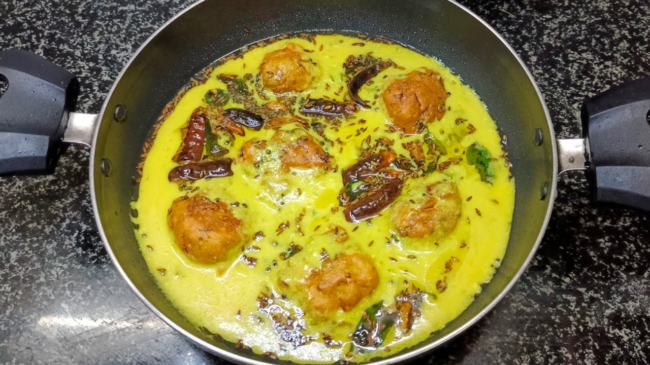 Tasty And Delicious Dahi Ki Kadhi| Hyderabadi Dahi Ki Kadhi| Bhajiya Kadhi| #kadhirecipe 