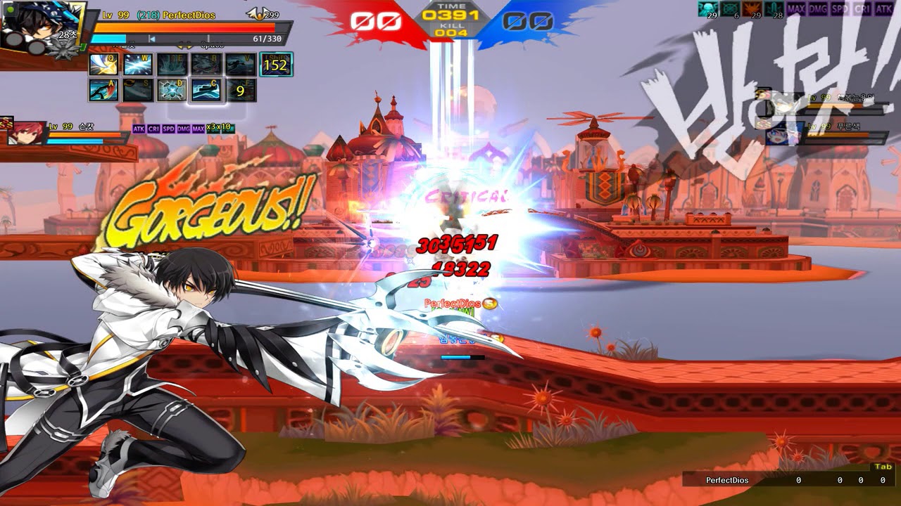 [Elsword KR]Furious Blade 2v2 PVP / 퓨리어스 블레이드 2vs2 공식대전