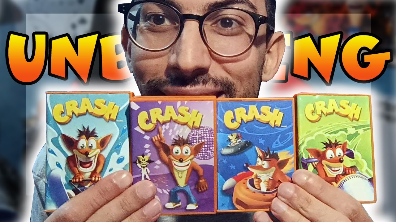 TUTTI I CRASH BANDICOOT MC DONALD'S 2005 - UNBOXING finita male