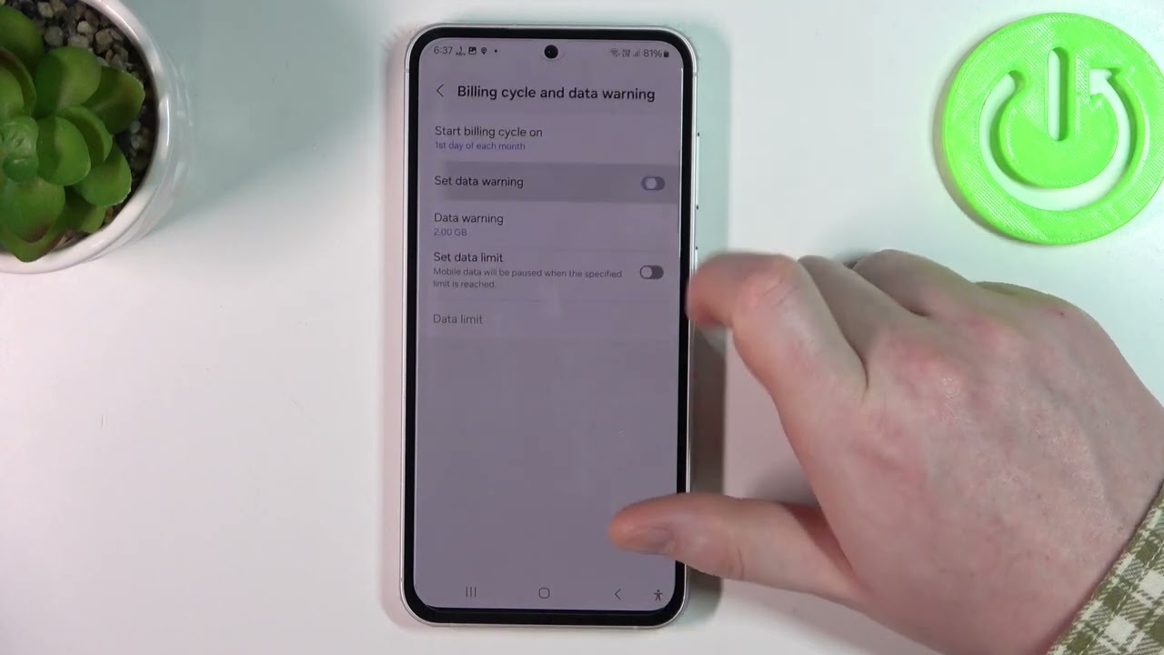How To Remove Mobile Data Warning on SAMSUNG Galaxy F54?