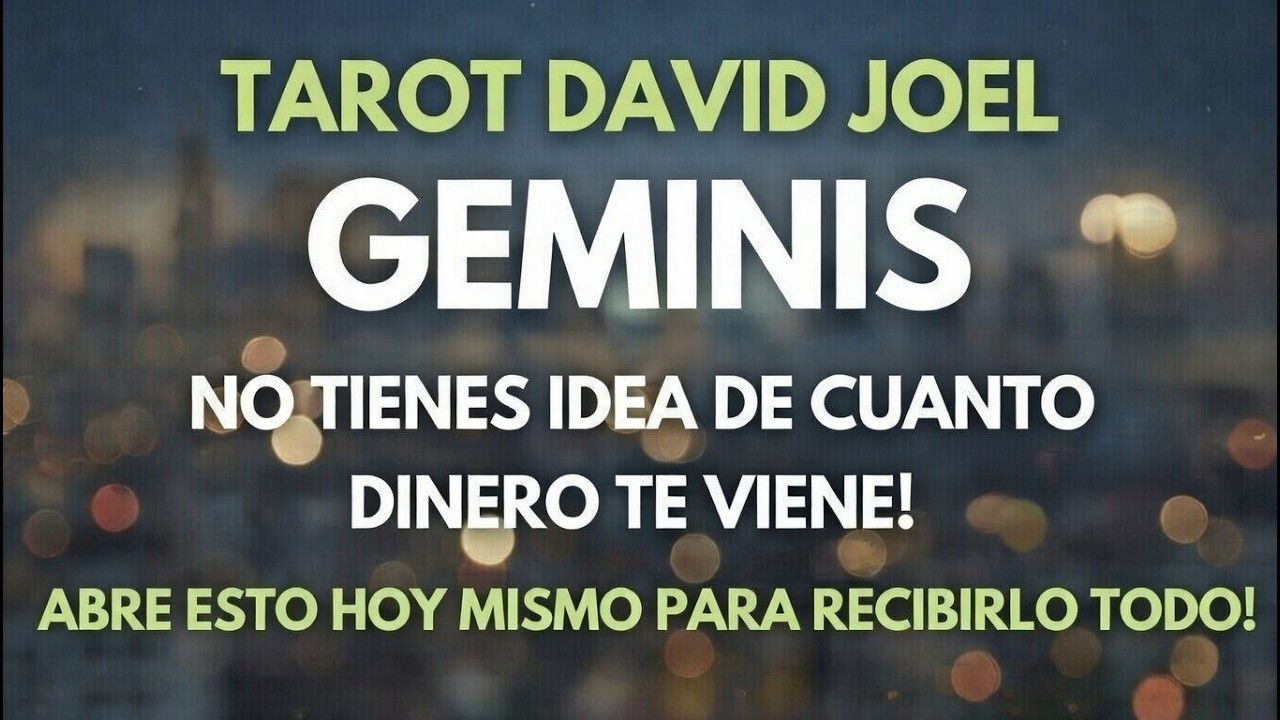 GEMINIS, TE VIENE MUCHO DINERO CUANDO ABRAS ESTO, NO TIENES IDEA DE LO QUE VIENE PARA TI