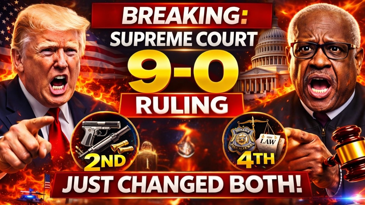 BREAKING: Supreme Court 9-0 Ruling Just Changed Both 2nd & 4th Amendment Rights!