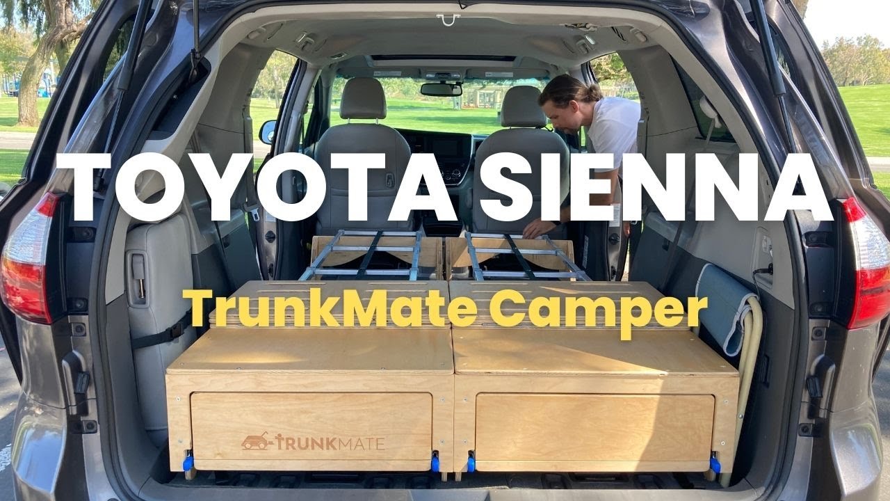 TrunkMate Camper in a Toyota Sienna Minivan