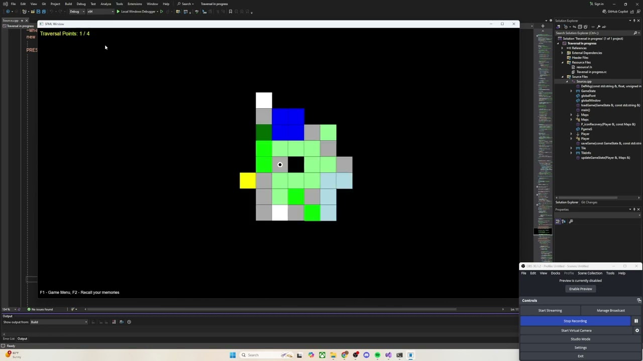 Traversal - How I started coding my first game in C++ 17 - A creative Vlog entry