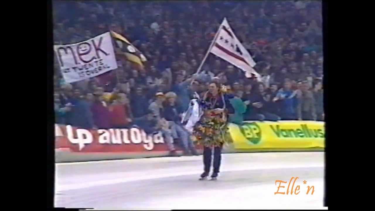 World Championships Allround Heerenveen 1987 - World Champion prize giving ceremony