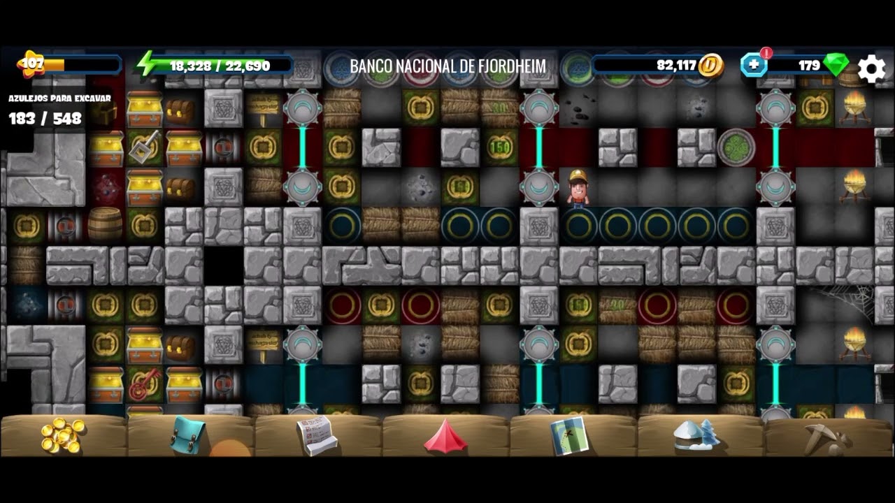 Diggy´s adventure | Escandinavia: Banco nacional de Fjordheim