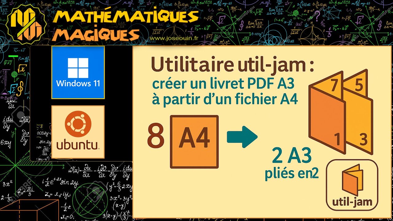 🔧 Utilitaire util-jam : créer un livret PDF A3 à partir d’un fichier A4