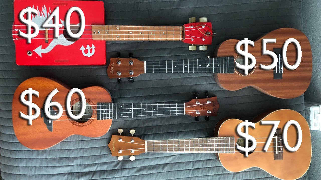 Concert Uke Shootout [ 4 budget ukuleles compared ]