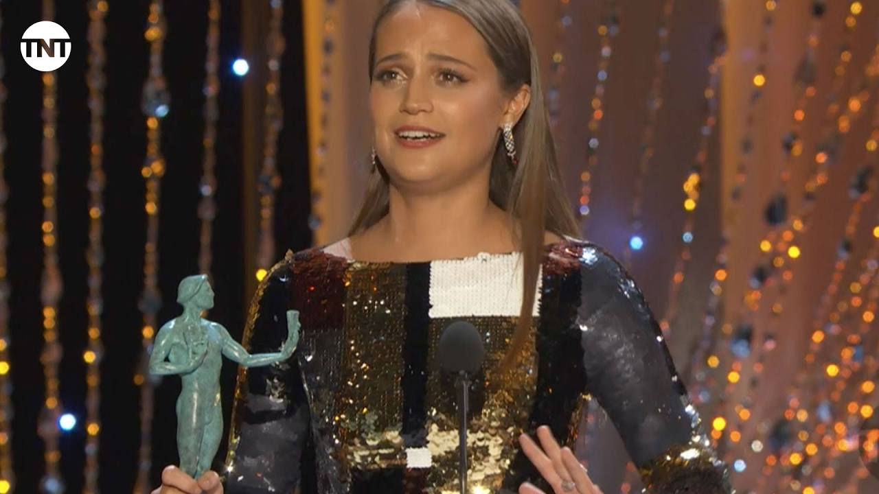 Alicia Vikander I SAG Awards Acceptance Speech 2016 I TNT