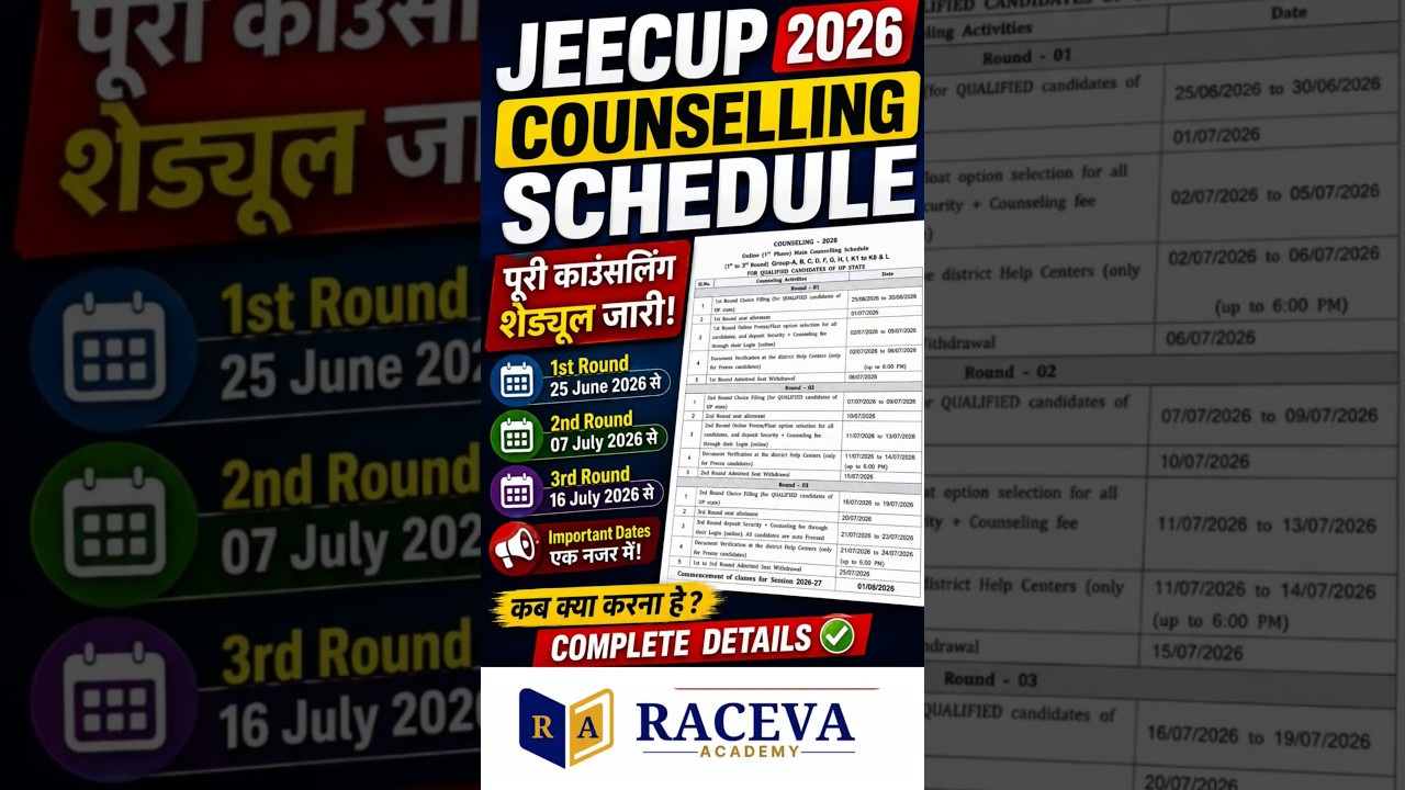 UP Polytechnic Counselling 2026 🔥 | Round 1, 2, 3 Dates Out